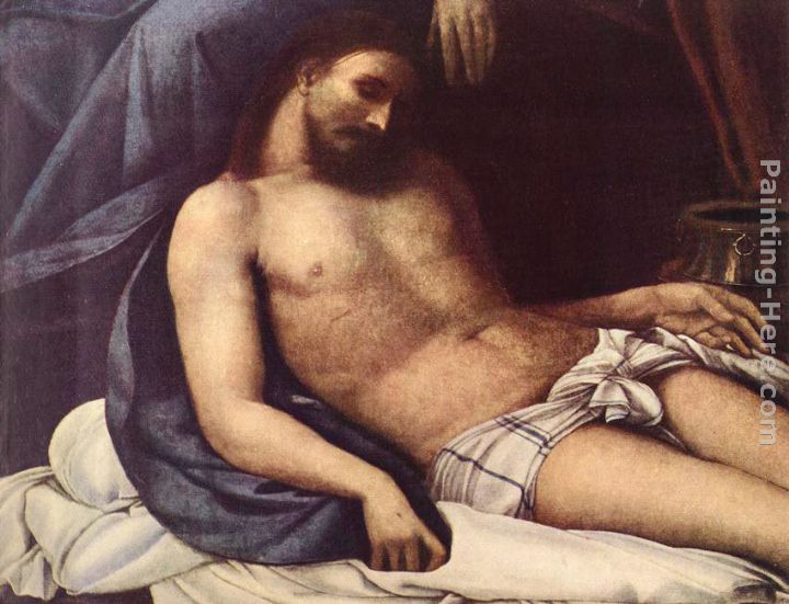 Deposition [detail 1] painting - Sebastiano del Piombo Deposition [detail 1] art painting